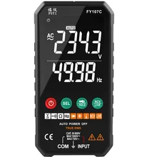 Professional High Precise 6000 counts 1000V AC DC Digital Multimeter Ohm Hz NCV Live C uF Duty Multimetro Voltage Meter
Professional High Precise 6000 counts 1000V AC DC Digital Multimeter Ohm Hz NCV Live C uF Duty Multimetro Voltage Meter