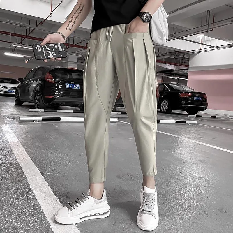 New 2022 Summer Thin Ankle-Length Pants Men Breathable Soft Casual Harem Pants Solid Fashion Male Pencil Trousers Plus Size
New 2022 Summer Thin Ankle-Length Pants Men Breathable Soft Casual Harem Pants Solid Fashion Male Pencil Trousers Plus Size