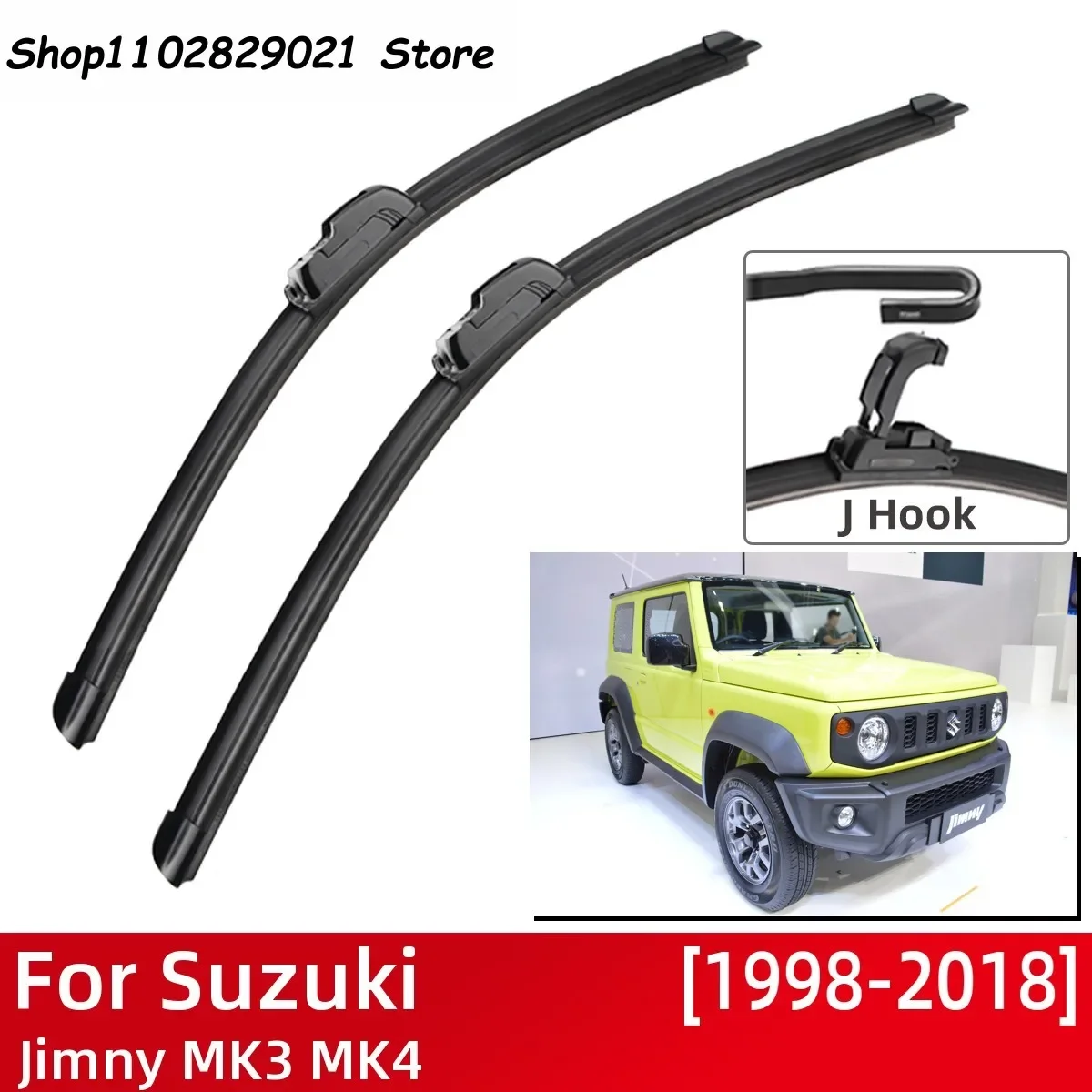 For Suzuki Jimny MK3 MK4 1998-2018 Car Accessories Front Windscreen Wiper Blade Brushes Wipers U Type J Hook 2017 2016 2015 2014
For Suzuki Jimny MK3 MK4 1998-2018 Car Accessories Front Windscreen Wiper Blade Brushes Wipers U Type J Hook 2017 2016 2015 2014