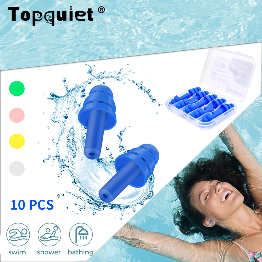 TOPQUIET Soft Silicone Waterproof Sleeping Ear Plugs Noise Cancelling Earplugs For Swimming Security Protection
TOPQUIET Soft Silicone Waterproof Sleeping Ear Plugs Noise Cancelling Earplugs For Swimming Security Protection