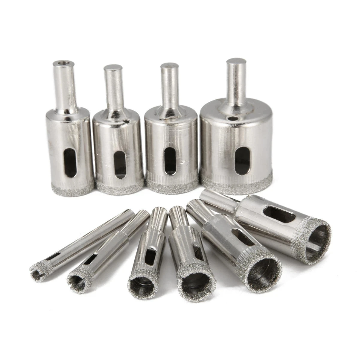 

10pcs Diamond Coated Drill Bit Set HSS Drill Bits Tile Marble Glass Ceramic Hole Saw Cutter Drilling Bits For Power Tools 6-30mm