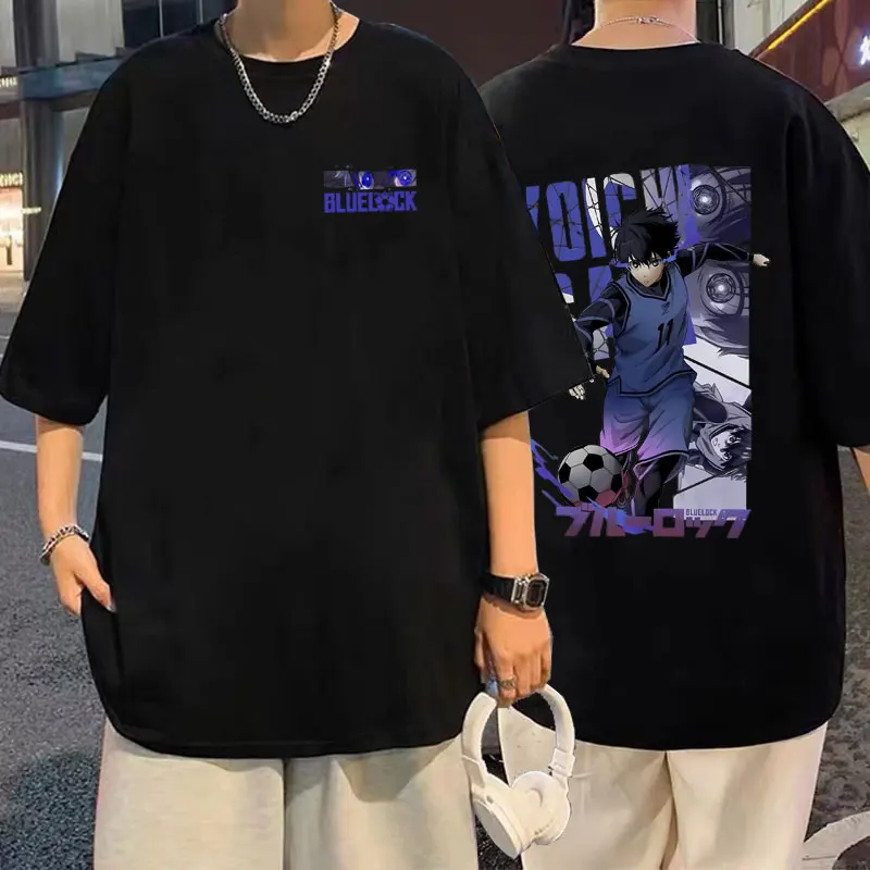 Japanese Anime Blue Lock Isagi Yoichi Graphic T Shirts Men's Manga Vintage Casual T-shirt Male Fashion Oversized Short Sleeve
Japanese Anime Blue Lock Isagi Yoichi Graphic T Shirts Men's Manga Vintage Casual T-shirt Male Fashion Oversized Short Sleeve
