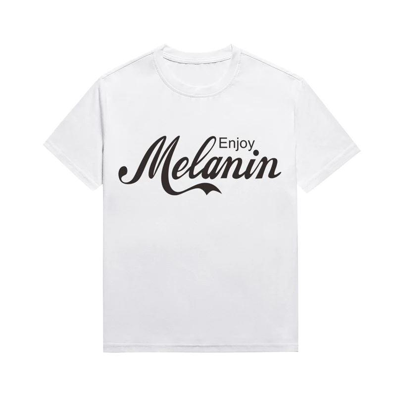 Melanin Enjoy. Slogan Lady T Shirt Streetwear Basic Style Cotton Tops Custom Tee For Women Drop Shipping
Melanin Enjoy. Slogan Lady T Shirt Streetwear Basic Style Cotton Tops Custom Tee For Women Drop Shipping