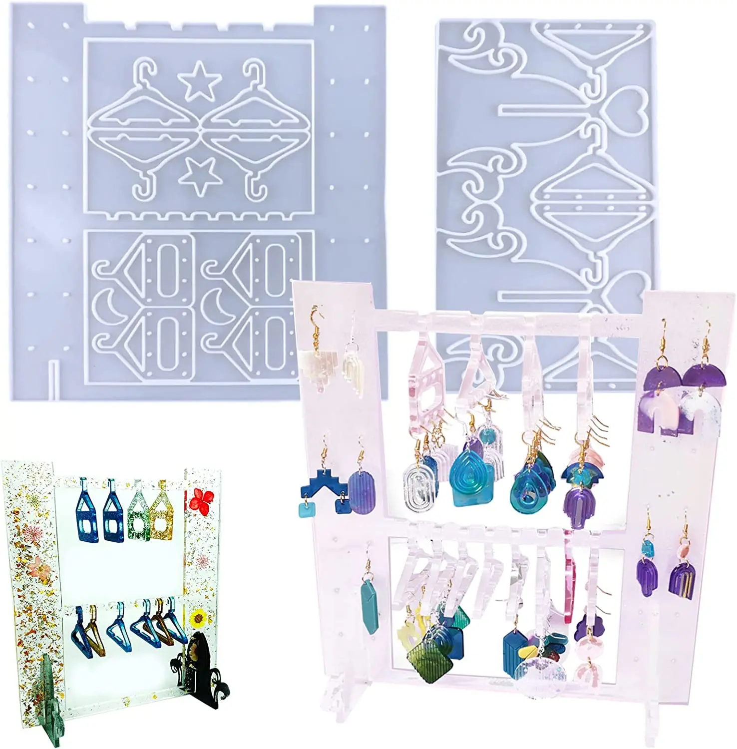 Silicone Jewelry Organizer Resin Molds Earring Holder Mold Jewelry Display Stand Silicone Molds Mini Hanger Rack for Epoxy Resin
Silicone Jewelry Organizer Resin Molds Earring Holder Mold Jewelry Display Stand Silicone Molds Mini Hanger Rack for Epoxy Resin
