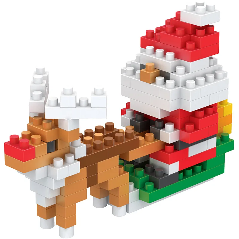 

Build Your Own Mini Blocks Christmas Santa Claus Model with Micro Bricks - Perfect Gift for Brick Enthusiasts