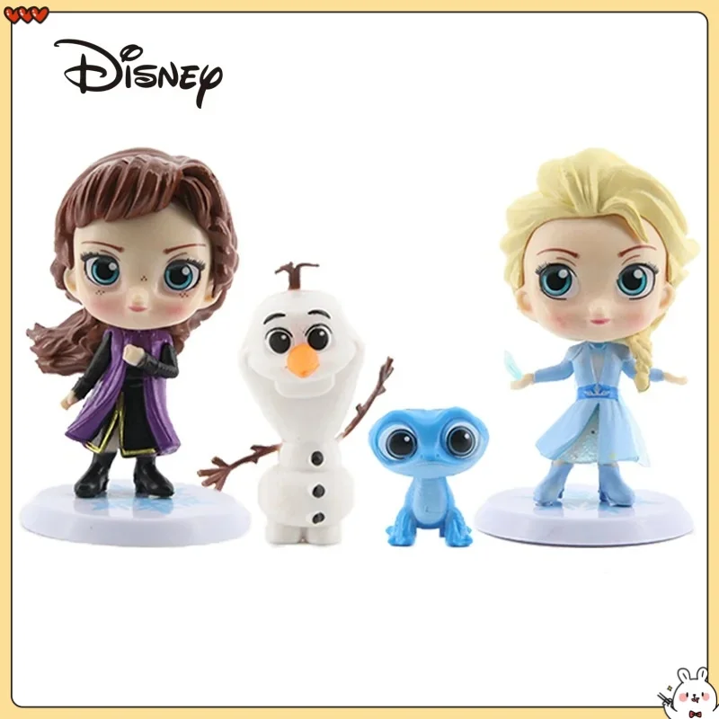 

Disney Frozen Model Doll Elsa Anna Kristoff Olaf Action Anime Figures Model Doll Cute Cartoon Living Room Desktop Ornaments Gift