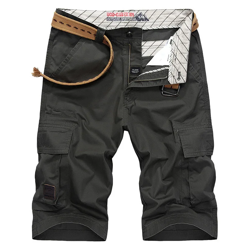 Summer Military Shorts Mens High Quality Casual Solid Color Multiple Pockets Cotton Cargo Shorts Male Joggers Large Size 30-44
Summer Military Shorts Mens High Quality Casual Solid Color Multiple Pockets Cotton Cargo Shorts Male Joggers Large Size 30-44