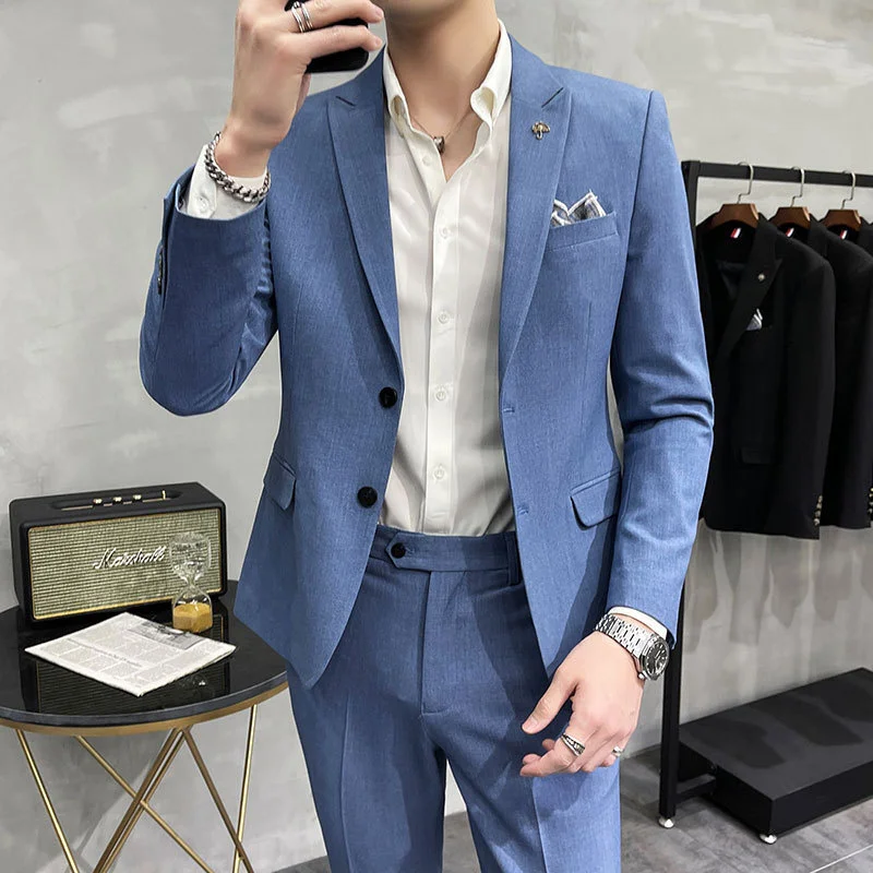 (Jackets+Trousers) 2023 Brand Clothing Men's Business Groom Wedding DressBlazers/Male Slim Fit Fashion Tuxedo 2 Piece Suits 4XL
(Jackets+Trousers) 2023 Brand Clothing Men's Business Groom Wedding DressBlazers/Male Slim Fit Fashion Tuxedo 2 Piece Suits 4XL