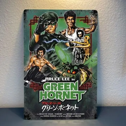 Металлический плакат из фильма Green Hornet, коллекционный жестяной знак, 20x30 см
Металлический плакат из фильма Green Hornet, коллекционный жестяной знак, 20x30 см