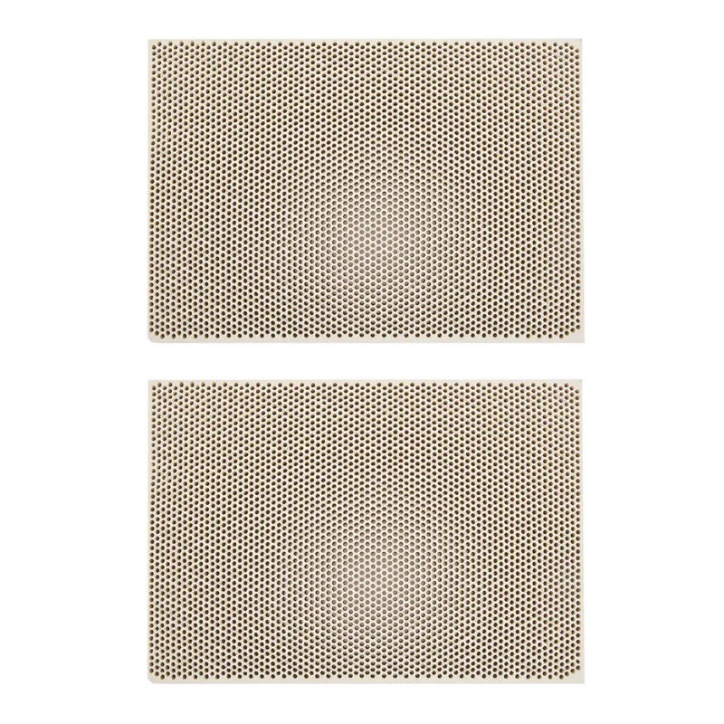 

2X Ceramic Honeycomb Soldering Board Heating For Gas Stove Head 135X95x13mm New