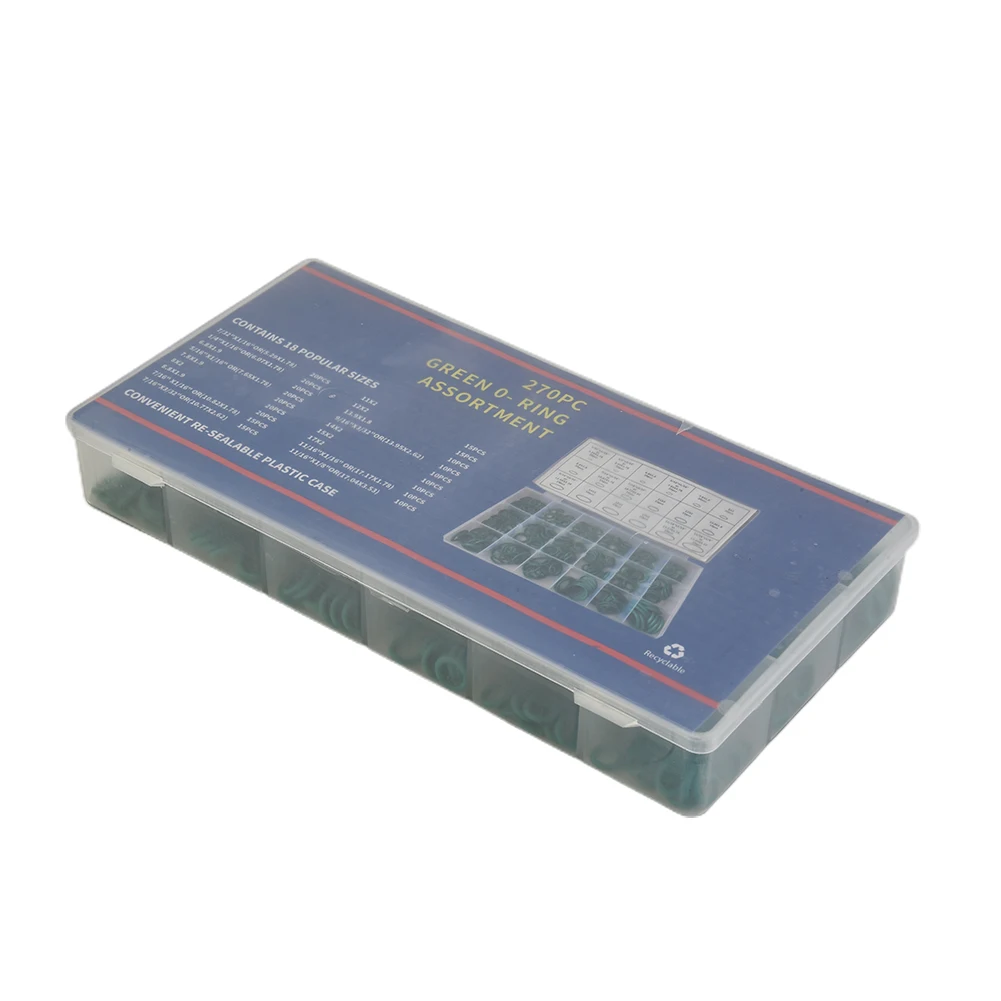 270x 18 Sizes Kit Air Conditioning Seal A/C HNBR O Rings Car Auto Vehicle Repair Hydrogenated Nitrile Butadiene Rubber
270x 18 Sizes Kit Air Conditioning Seal A/C HNBR O Rings Car Auto Vehicle Repair Hydrogenated Nitrile Butadiene Rubber