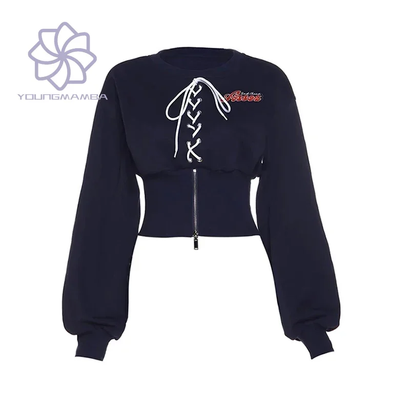 Harajuku Letter Print Jumper Autumn Winter High Street Navy Coats Korean Lace Up Lantern Sleeve Pullovers Sweatshirts Streetwear
Harajuku Letter Print Jumper Autumn Winter High Street Navy Coats Korean Lace Up Lantern Sleeve Pullovers Sweatshirts Streetwear