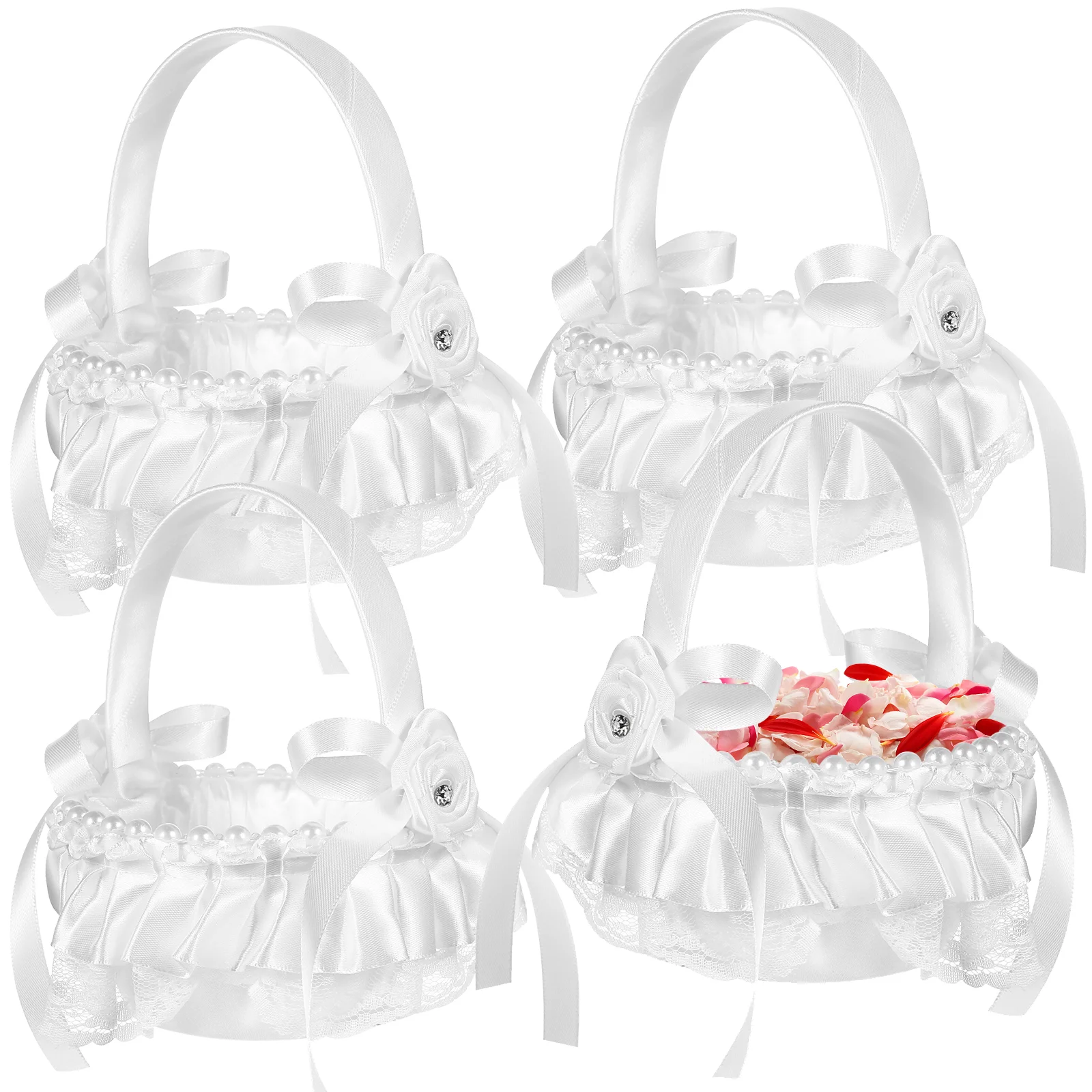 4 Pcs Flower Girl Basket Baskets Bridesmaid Wedding Ceremony Kitchen Organizer Holder Manual
4 Pcs Flower Girl Basket Baskets Bridesmaid Wedding Ceremony Kitchen Organizer Holder Manual
