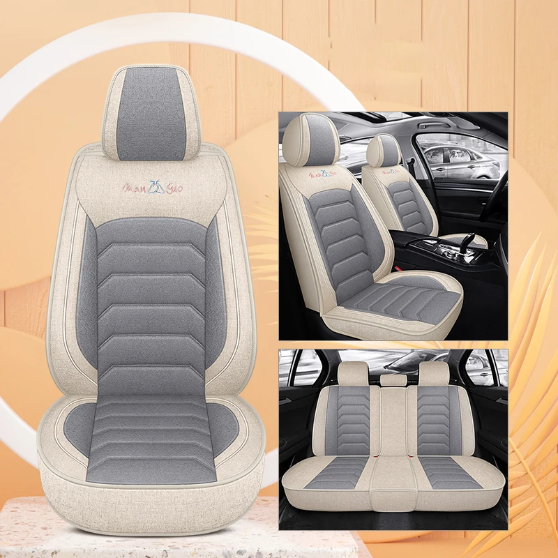 

Car Seat Covers Full Set Universal For Nissan Qashqai J11 Kicks Versa Primera Juke Navara Leaf March X Trail Auto Accessories