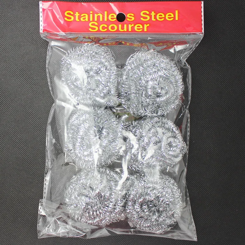 6pcs/pack Stainless Steel Cleaning Ball Brushes Dishwashing Sponges with Wire Bowl Dirt Cleaning Ball for Kitchen Supplies
6pcs/pack Stainless Steel Cleaning Ball Brushes Dishwashing Sponges with Wire Bowl Dirt Cleaning Ball for Kitchen Supplies
