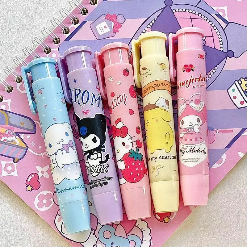 5Pcs Kawaii Sanrio Anime Press The Eraser Cute Hello Kitty My Melody Kuromi Cartoon Pressing School Supplies Exam Gifts for Kids
5Pcs Kawaii Sanrio Anime Press The Eraser Cute Hello Kitty My Melody Kuromi Cartoon Pressing School Supplies Exam Gifts for Kids