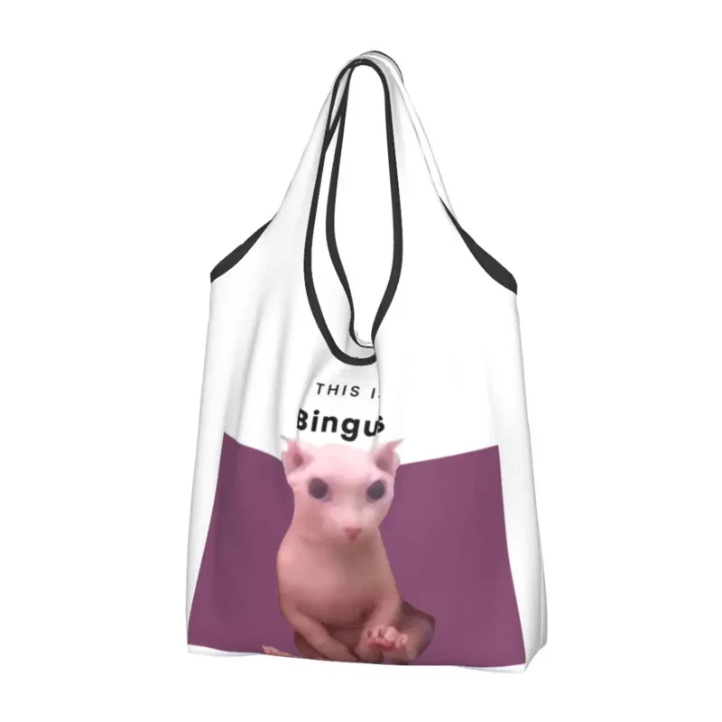 Reusable This Is Bingus Shopping Bag for Groceries Foldable Sphynx Cat Grocery Bags Washable Large Tote Bags
Reusable This Is Bingus Shopping Bag for Groceries Foldable Sphynx Cat Grocery Bags Washable Large Tote Bags