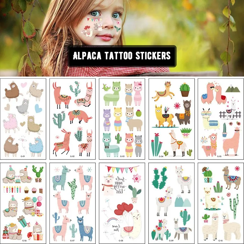 10 Pack Fake Tattoo Stickers Cartoon Alpaca Cute Animal Party Tattoo Stickers Temporary Tattoos for Kids Arm Tattoos for Kids
10 Pack Fake Tattoo Stickers Cartoon Alpaca Cute Animal Party Tattoo Stickers Temporary Tattoos for Kids Arm Tattoos for Kids