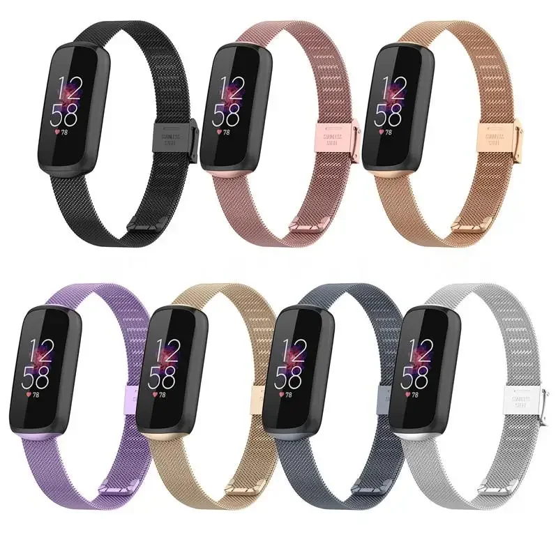 

SmartWatch Accessories Stainless Steel Watch Band For Fitbit Luxe Replacement Strap Wristband Watchband for fitbit luxe Bracelet