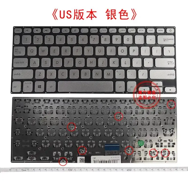 NEW FOR ASUS ADOL14FA S403F X403F K430 S403 X430 X430U A430 A430F S4300U S4300F S4300FN US Keyboard Silver No Backlit 2019
NEW FOR ASUS ADOL14FA S403F X403F K430 S403 X430 X430U A430 A430F S4300U S4300F S4300FN US Keyboard Silver No Backlit 2019