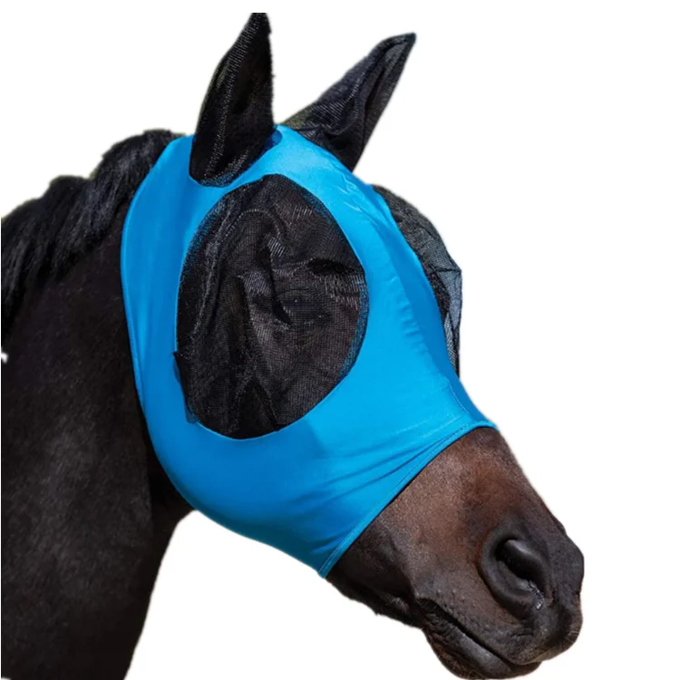 

New Fashion Design Extra Comfort Grip Soft Mesh Horse Product Summer Anti-sunlight Horse Fly Mask