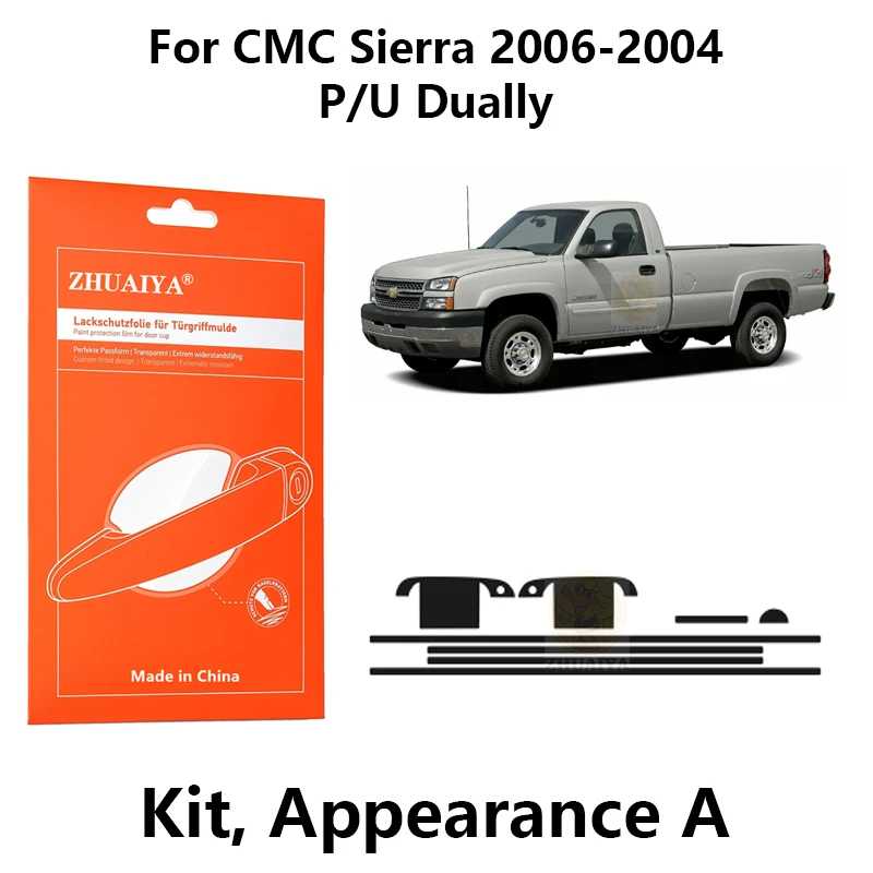 Защитная пленка ZHUAIYA для красок дверной ручки, ТПУ, PPF для CMC Sierra 2006-2004 P/U Dually Flare, длинная, короткая
Защитная пленка ZHUAIYA для красок дверной ручки, ТПУ, PPF для CMC Sierra 2006-2004 P/U Dually Flare, длинная, короткая