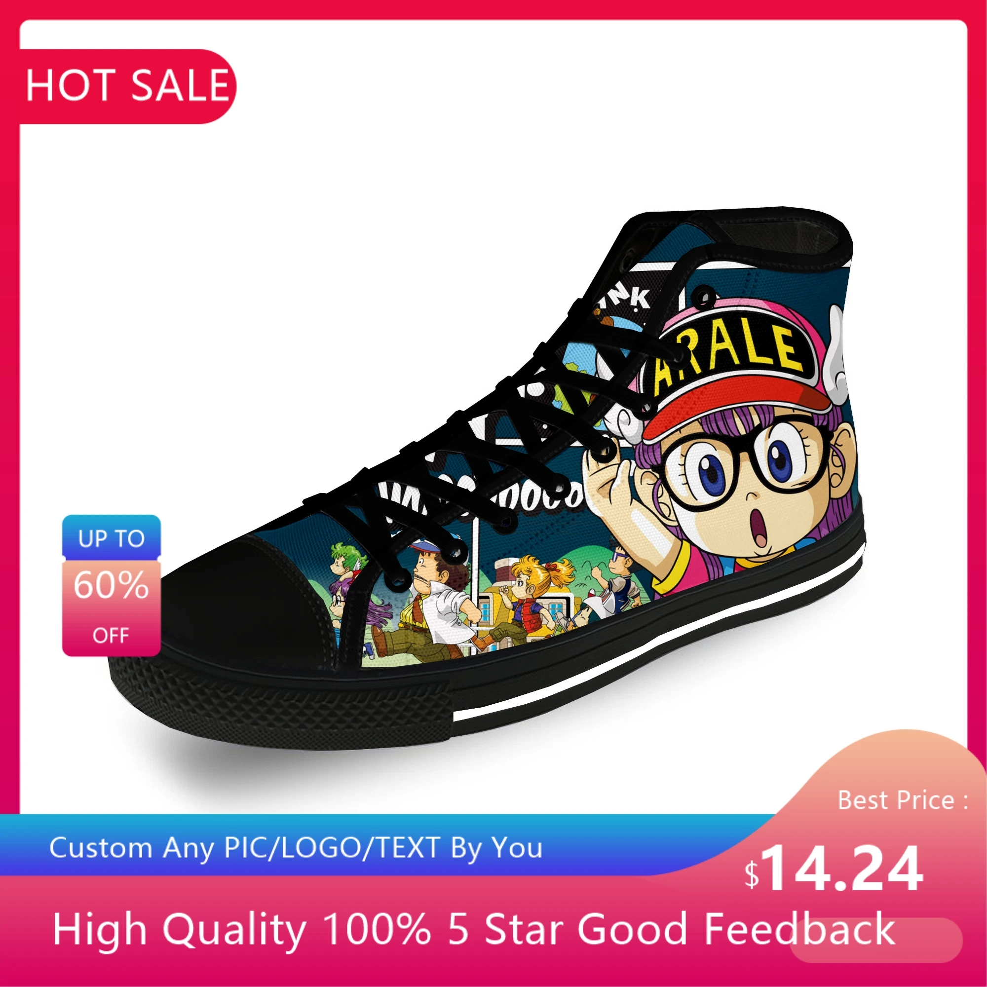 Японские Аниме Манга Мультфильм Arale Dr Slump Повседневная ткань 3D принт высокие холщовые модные туфли мужские женские дышащие кроссовки
Японские Аниме Манга Мультфильм Arale Dr Slump Повседневная ткань 3D принт высокие холщовые модные туфли мужские женские дышащие кроссовки