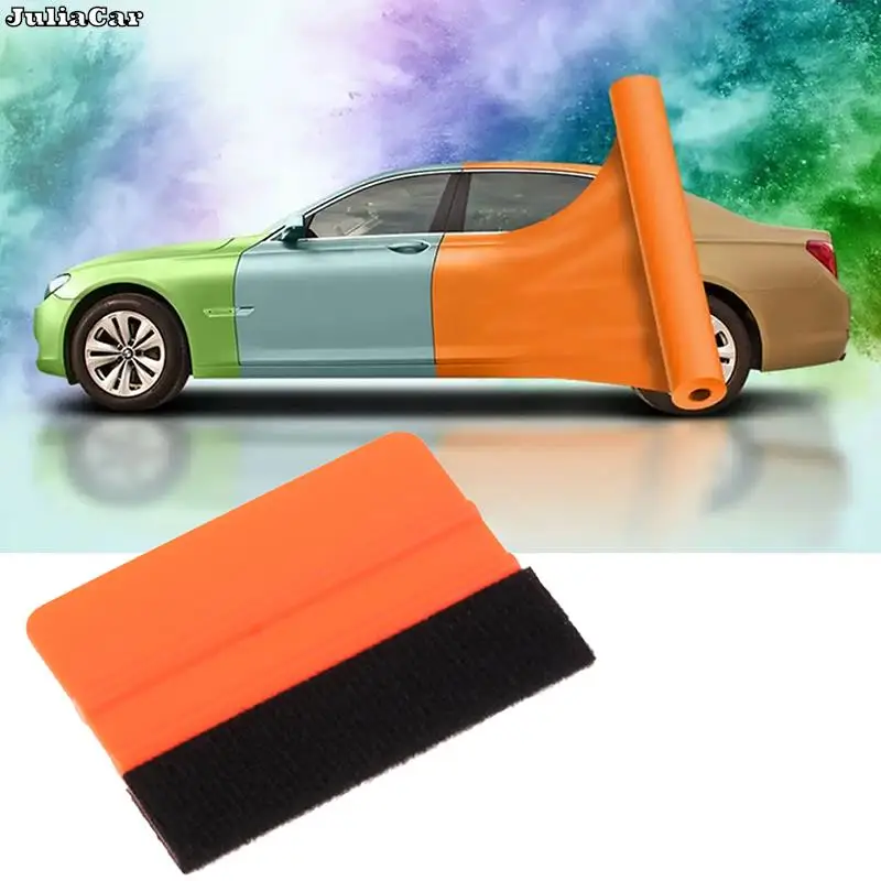 

1Pcs Squeegee Felt Edge Scraper Car Decals Vinyl Wrapping & Tint Tools Pro Plastic Soft Wrapping Spatula Tool