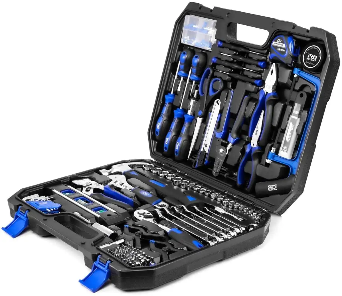 Hammer, Pliers, Screwdriver Set, Wrench Socket Kit and Toolbox Storage Case - Perfect for Homeowner, Diyer, Handyman
Hammer, Pliers, Screwdriver Set, Wrench Socket Kit and Toolbox Storage Case - Perfect for Homeowner, Diyer, Handyman