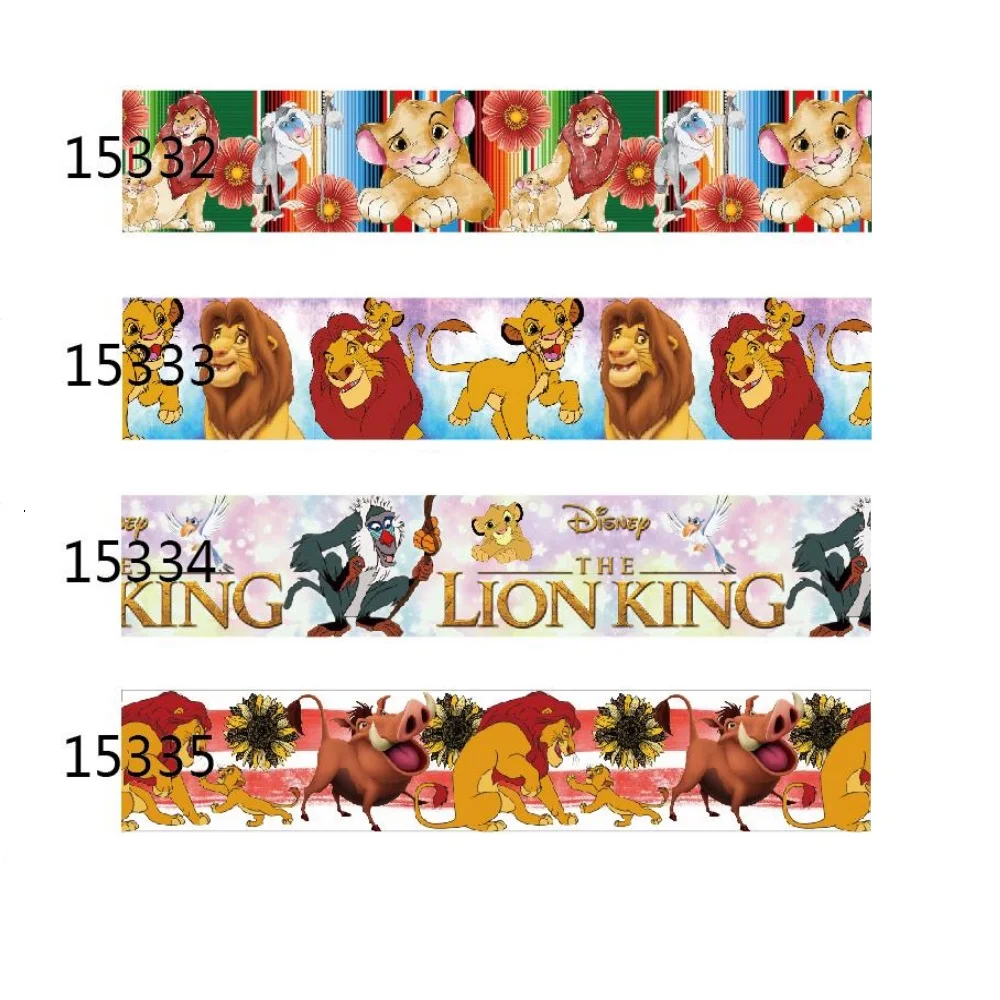 25MM 38MM 5Yards The Lion King Cartoon Disney Grosgrain Ribbon Printed for Holiday DIY Decoration 1" 1.5"
25MM 38MM 5Yards The Lion King Cartoon Disney Grosgrain Ribbon Printed for Holiday DIY Decoration 1" 1.5"