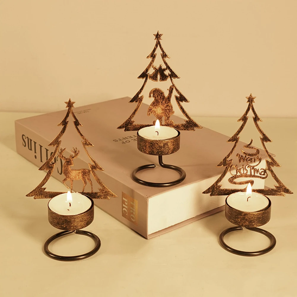 Christmas Candlestick Ornaments Santa Claus Snowman Deer Iron Art Candle Holder With Stable Base Candlestick For Christmas Decor
Christmas Candlestick Ornaments Santa Claus Snowman Deer Iron Art Candle Holder With Stable Base Candlestick For Christmas Decor