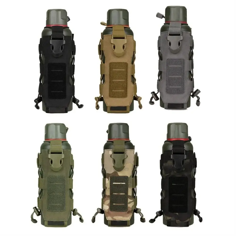 

Molle System Water Bottle Pouch Adjustable Wear-resistant Canteen Cover Holster Waterproof 300ml-850ml Kettle Bags