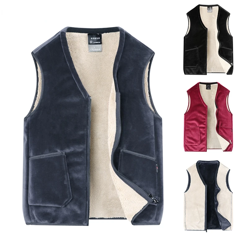 Men Jacket 2021 New Winter Fleece Warm Outerwear Coats Men Zipper Casual Fashion Plus Size Sleeveless Vest Cotton Jacket Men 6XL
Men Jacket 2021 New Winter Fleece Warm Outerwear Coats Men Zipper Casual Fashion Plus Size Sleeveless Vest Cotton Jacket Men 6XL