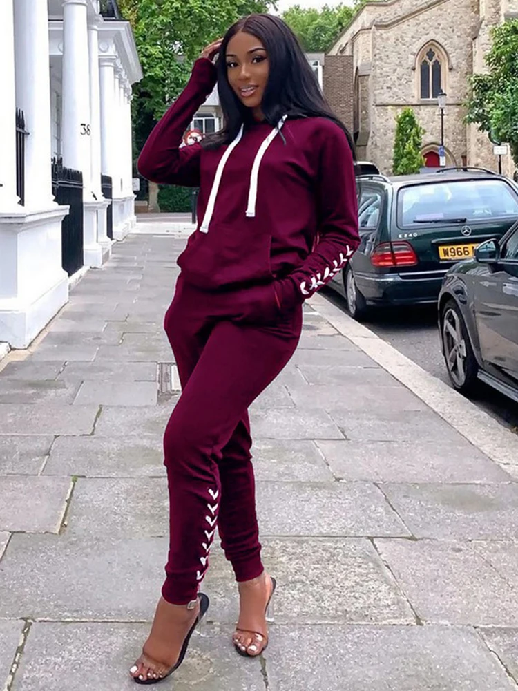 Hoodies Two Piece Sets Casual Sportswear For Women Long Sleeve Sweatshirts and Bodycon Long Pants With Pockets Sets Sweatsuits
Hoodies Two Piece Sets Casual Sportswear For Women Long Sleeve Sweatshirts and Bodycon Long Pants With Pockets Sets Sweatsuits