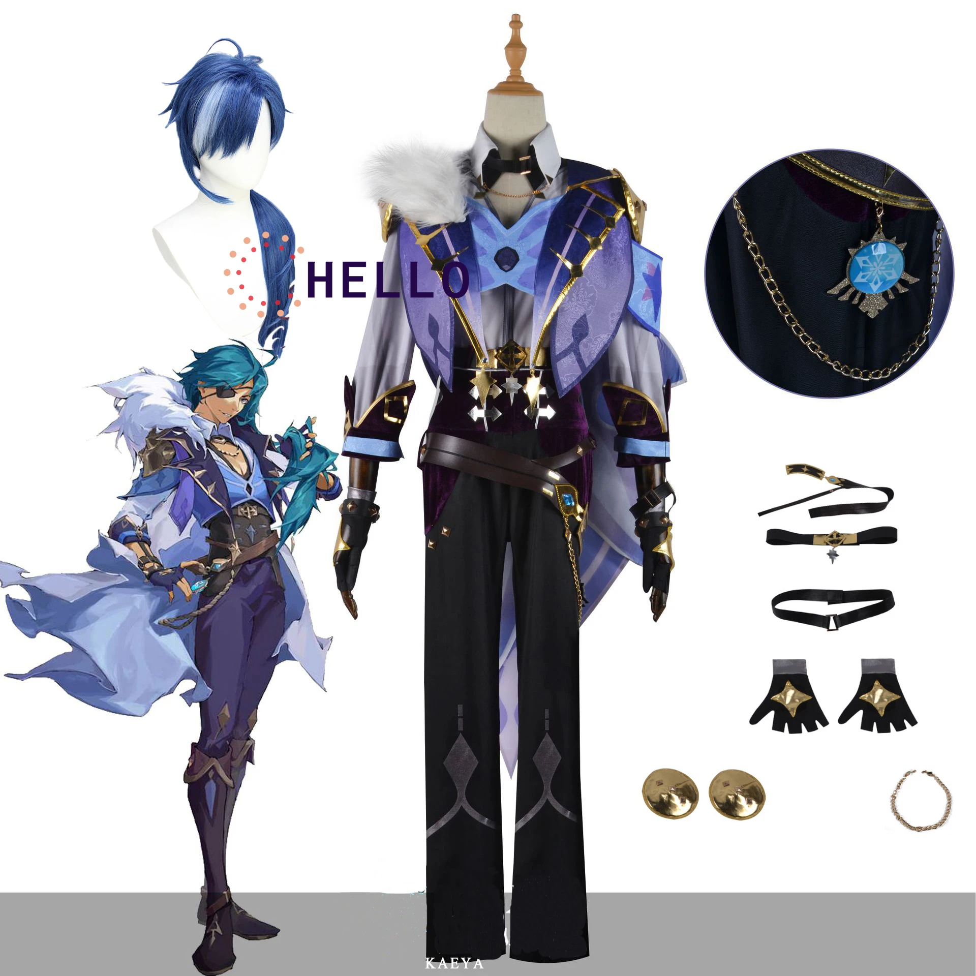 Game Genshin Impact Kaeya Cosplay Costume Mondstadt Knights Handsome Combat Uniform Male Activity Party Role Play
Game Genshin Impact Kaeya Cosplay Costume Mondstadt Knights Handsome Combat Uniform Male Activity Party Role Play