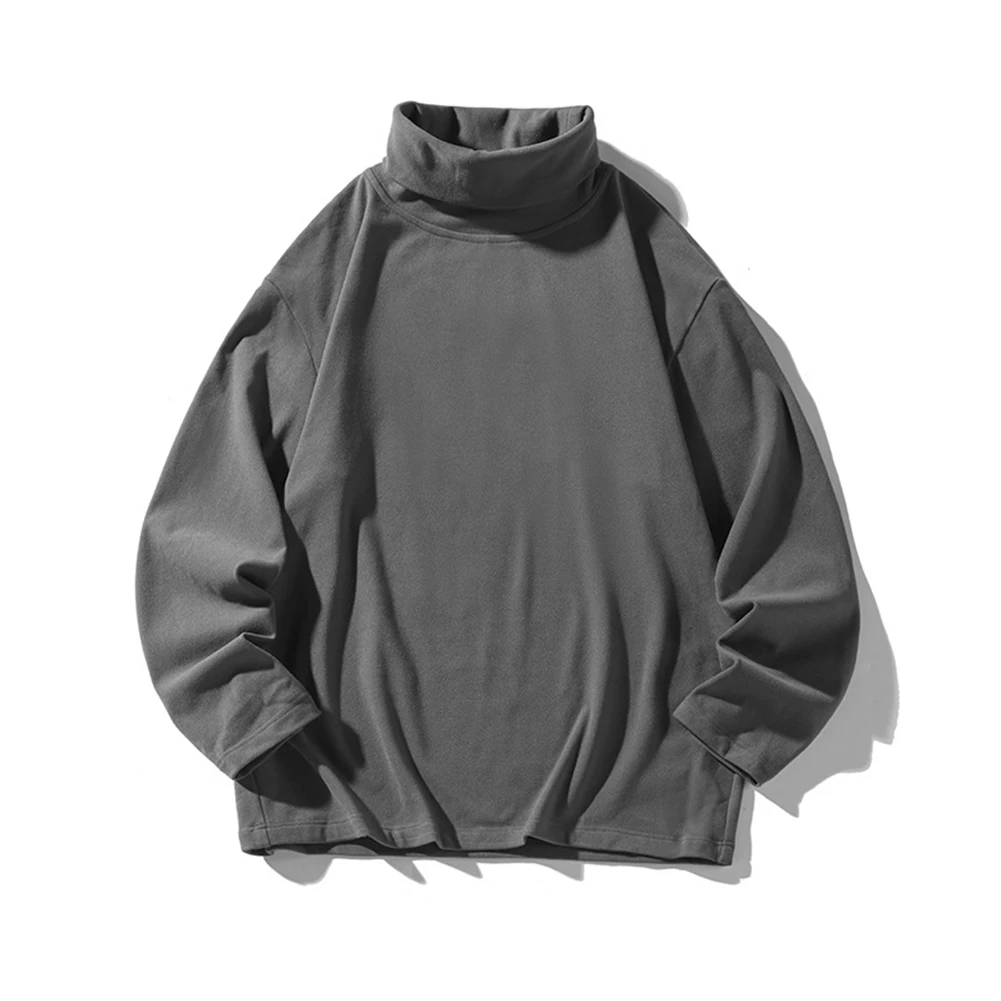 Футболка мужская однотонная с длинным рукавом, свободная повседневная майка оверсайз, топ с высоким воротником, Осень-зима
Футболка мужская однотонная с длинным рукавом, свободная повседневная майка оверсайз, топ с высоким воротником, Осень-зима