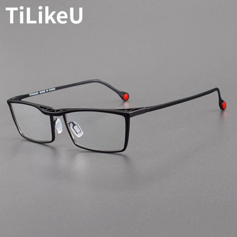 Pure Titanium Glasses Frames 2024 New Business Men Full Rim Retro Vintage Square Eyeglasses Frames Designer Hand Myopia Eyewear
Pure Titanium Glasses Frames 2024 New Business Men Full Rim Retro Vintage Square Eyeglasses Frames Designer Hand Myopia Eyewear