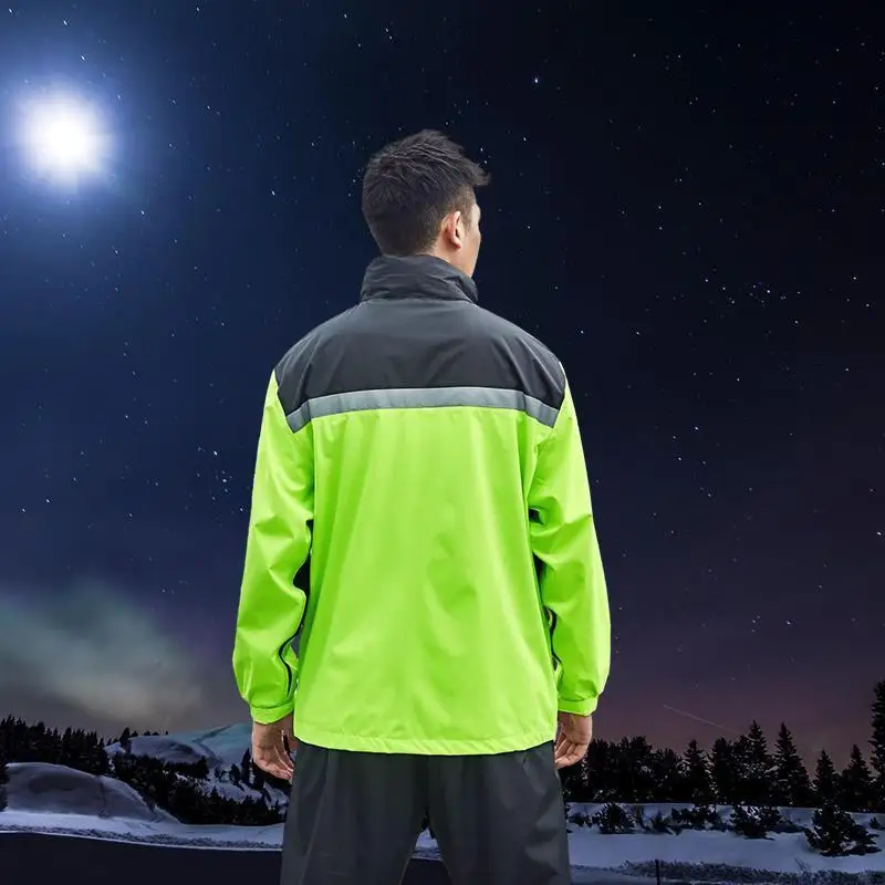 Fashionable Reflective Double Layered Separate Raincoat And Rain Pants Set Anti Riot Raincoat For Riding Motorcycles In The Rain
Fashionable Reflective Double Layered Separate Raincoat And Rain Pants Set Anti Riot Raincoat For Riding Motorcycles In The Rain