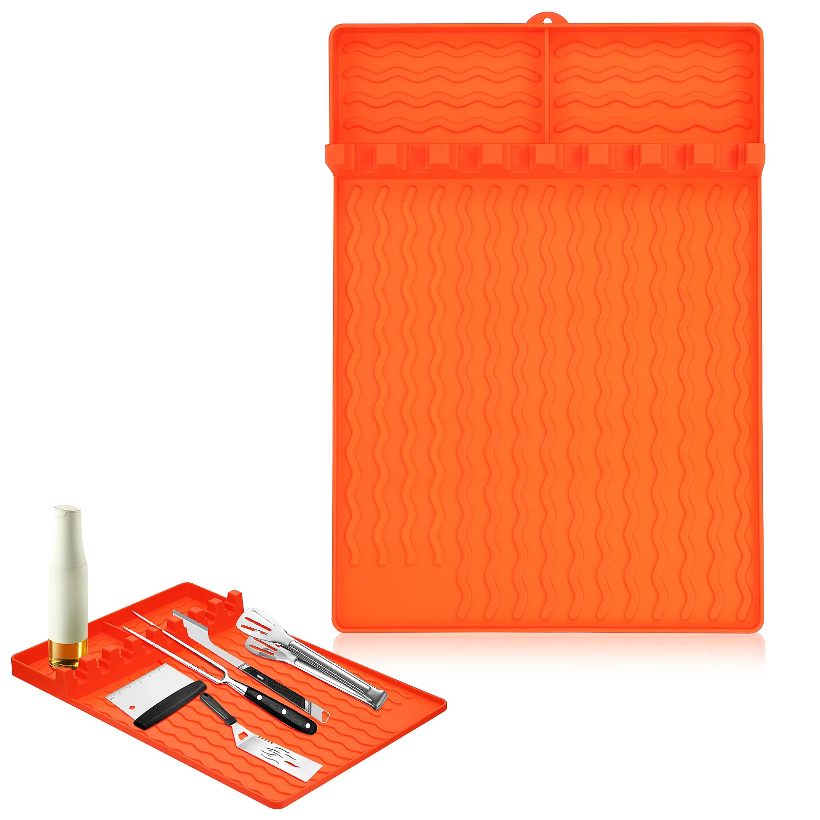 High Temperature Resistance BBQ Side Rack Non Stick Fry Pan Silica Gel Silicone Griddle Tool Mat
High Temperature Resistance BBQ Side Rack Non Stick Fry Pan Silica Gel Silicone Griddle Tool Mat