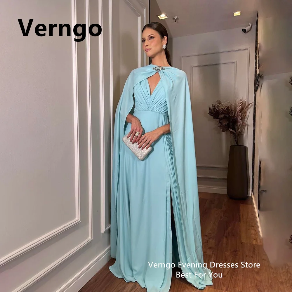 Verngo Blue/Red Sleeveless With Cape Long Party Dresses Chiffon A Line Formal Dresses Prom Gowns Cut Out Sexy Party Gown
Verngo Blue/Red Sleeveless With Cape Long Party Dresses Chiffon A Line Formal Dresses Prom Gowns Cut Out Sexy Party Gown