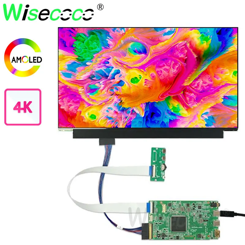 

Amoled 13.3 Inch 4K Display Wisecoco OLED 3840x2160 UHD IPS Ultrathin Display USB-C Driver Board