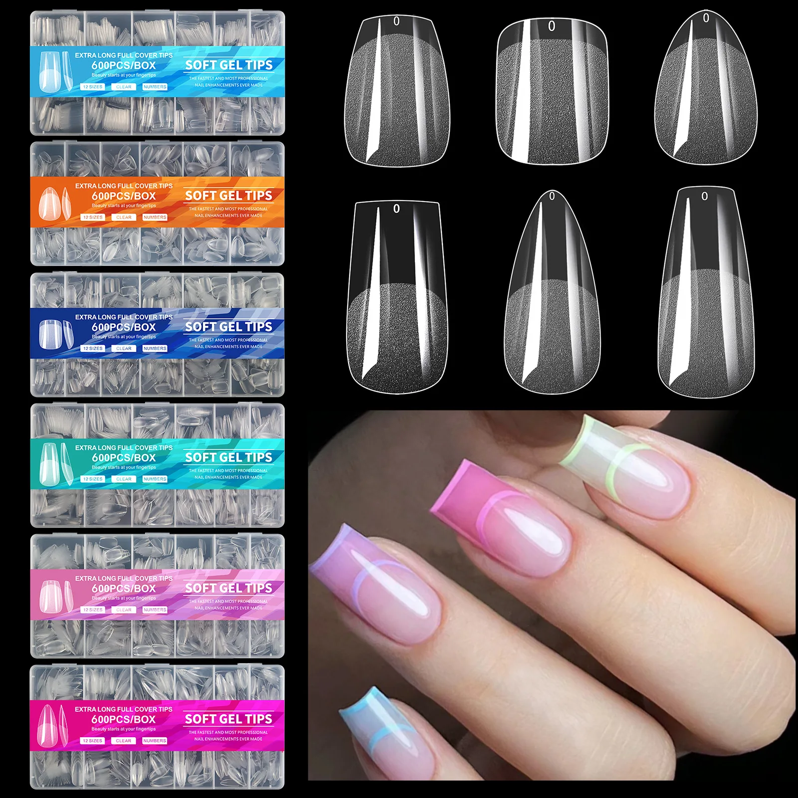 600pcs American Soft Gel Capsule False Nail Tips Short Daily Ultra Thin Semi Frosted Realistic Fake Nails Press On Handmade Nail
600pcs American Soft Gel Capsule False Nail Tips Short Daily Ultra Thin Semi Frosted Realistic Fake Nails Press On Handmade Nail