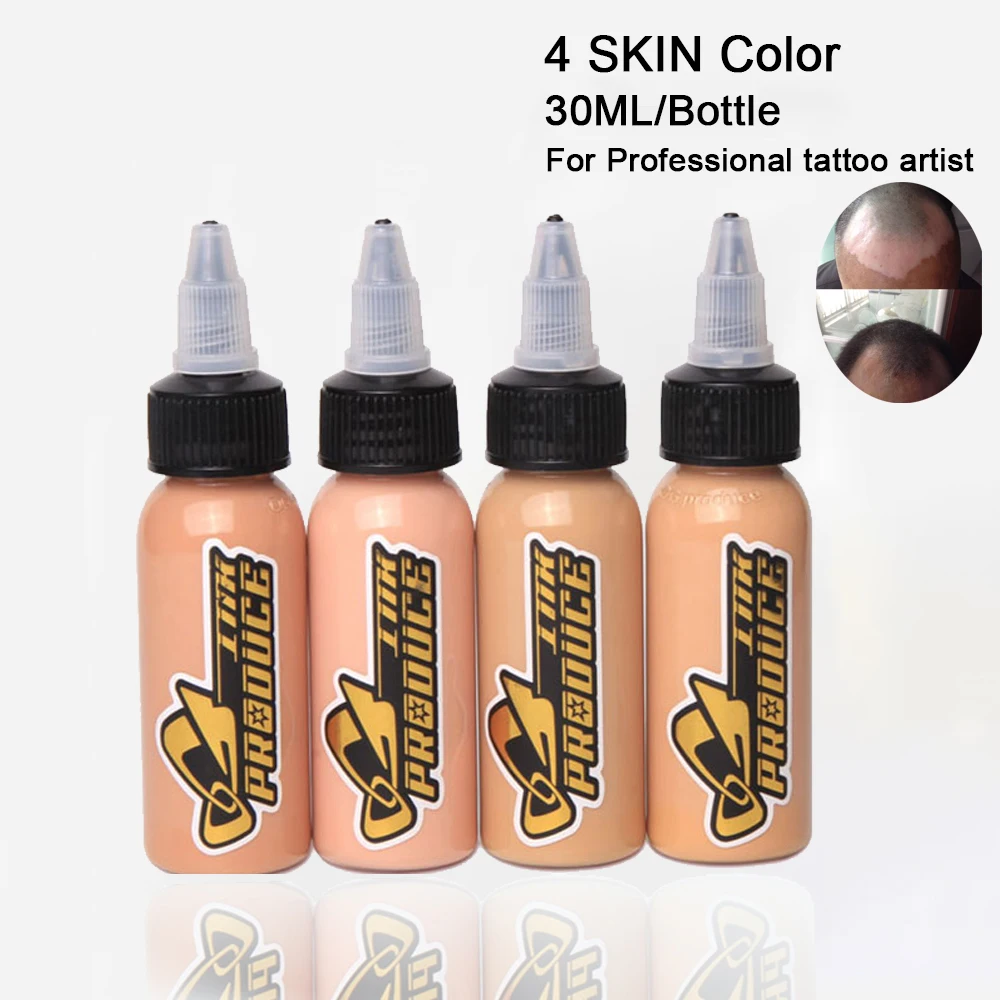 

OG 30ML 4 Color Skin Tone Color Tattoo Ink For Professional Tattoo Artist Boy Art Permanent Makeup Pigment Cover up vitiligo
