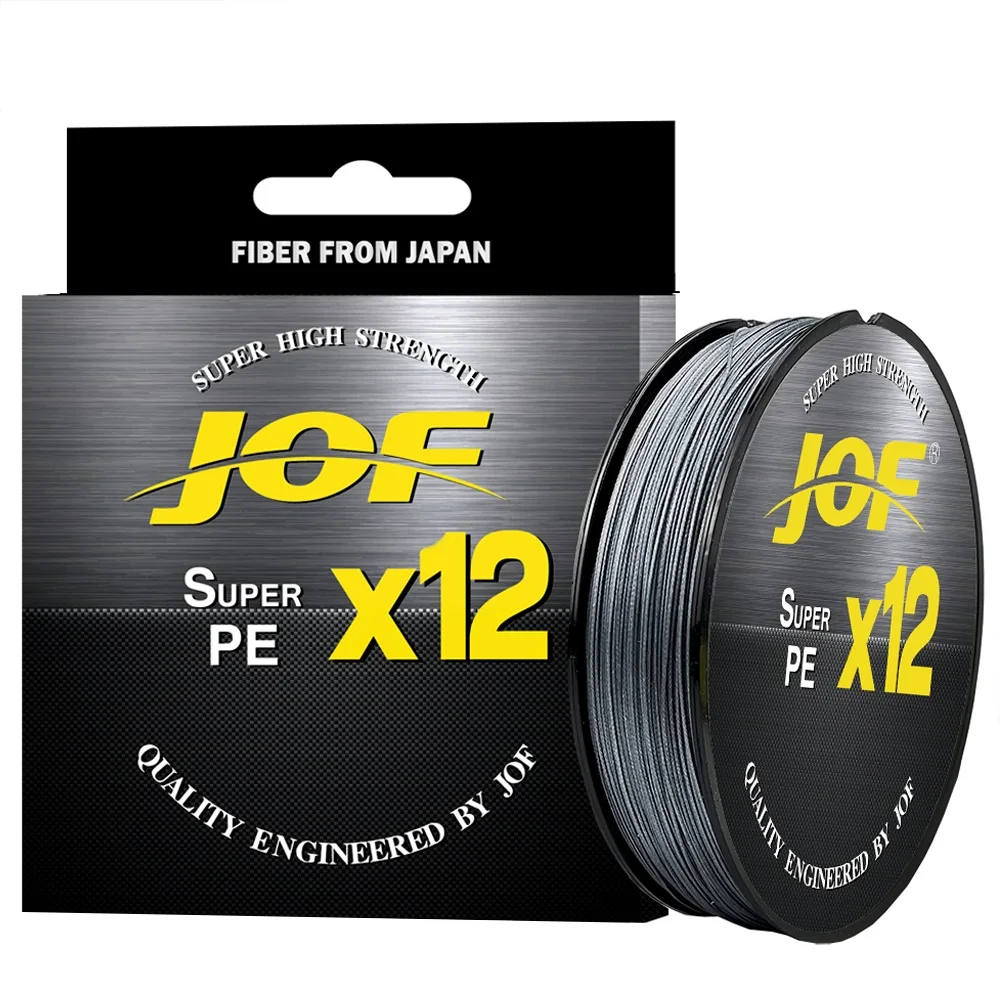 JOF Brand 12X Fishing Line 300M 12 Strands Braided Fishing Line Multifilament PE Line For Carp Fishing Wire 25-92LB 0.14MM-0.4MM
JOF Brand 12X Fishing Line 300M 12 Strands Braided Fishing Line Multifilament PE Line For Carp Fishing Wire 25-92LB 0.14MM-0.4MM