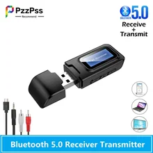 PzzPss USB Bluetooth 5.0 + EDR + LCD Display Audio Receiver Transmitter BT10 For TV PC Driver-Free USB Dongle 3.5MM 3.5 AUX
PzzPss USB Bluetooth 5.0 + EDR + LCD Display Audio Receiver Transmitter BT10 For TV PC Driver-Free USB Dongle 3.5MM 3.5 AUX