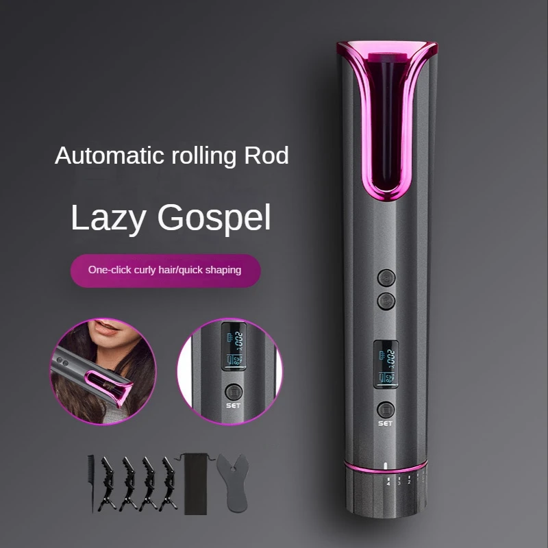 Fast Automatic Hair Curler Wireless LCD Automatic Curling Stick Curls Waves Hair Styling Tools Curly Rotating Styler Women
Fast Automatic Hair Curler Wireless LCD Automatic Curling Stick Curls Waves Hair Styling Tools Curly Rotating Styler Women