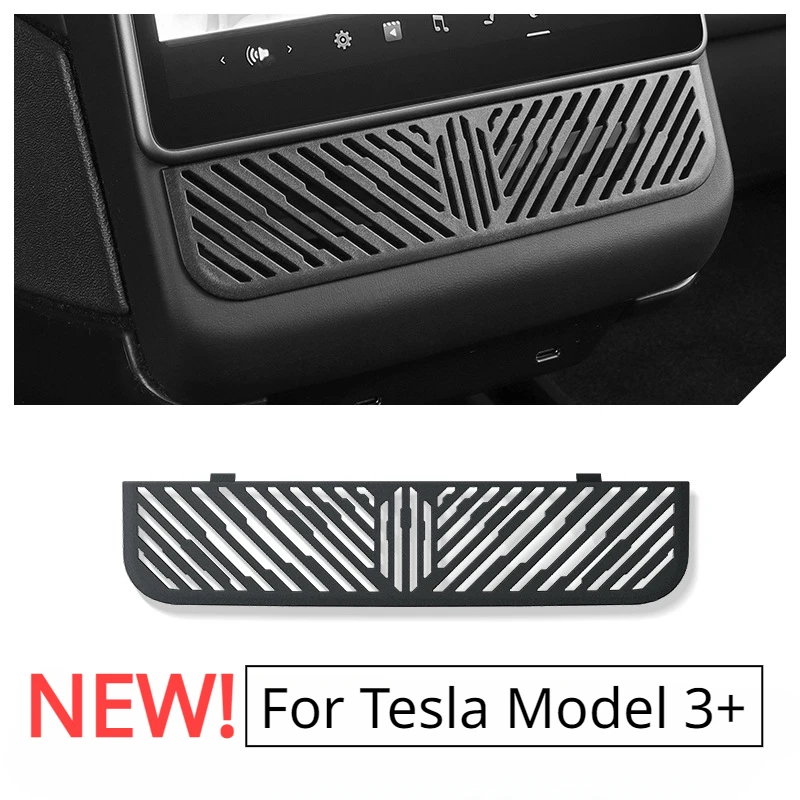 

For Tesla Model 3+ Rear Air Outlet Mask Rear Air Conditioning Vent Protective Cover Rear Exhaust Grille New Model3 Highland 2024