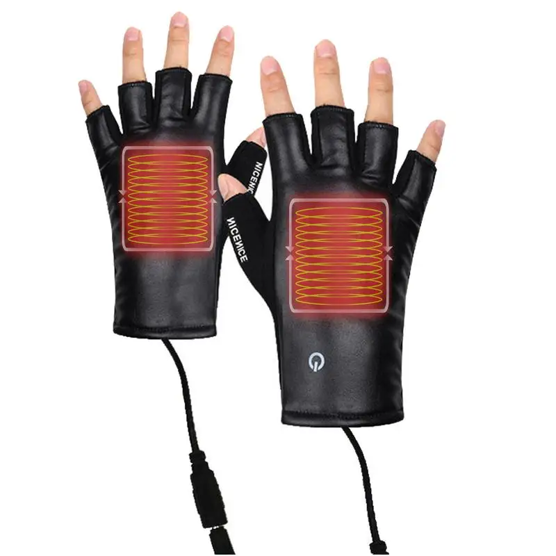 

Зимние перчатки с электрическим подогревом, перезаряжаемые через USB, перчатки с подогревом для рук, термоперчатки с сенсорным экраном, водонепроницаемые Мотоциклетные Перчатки