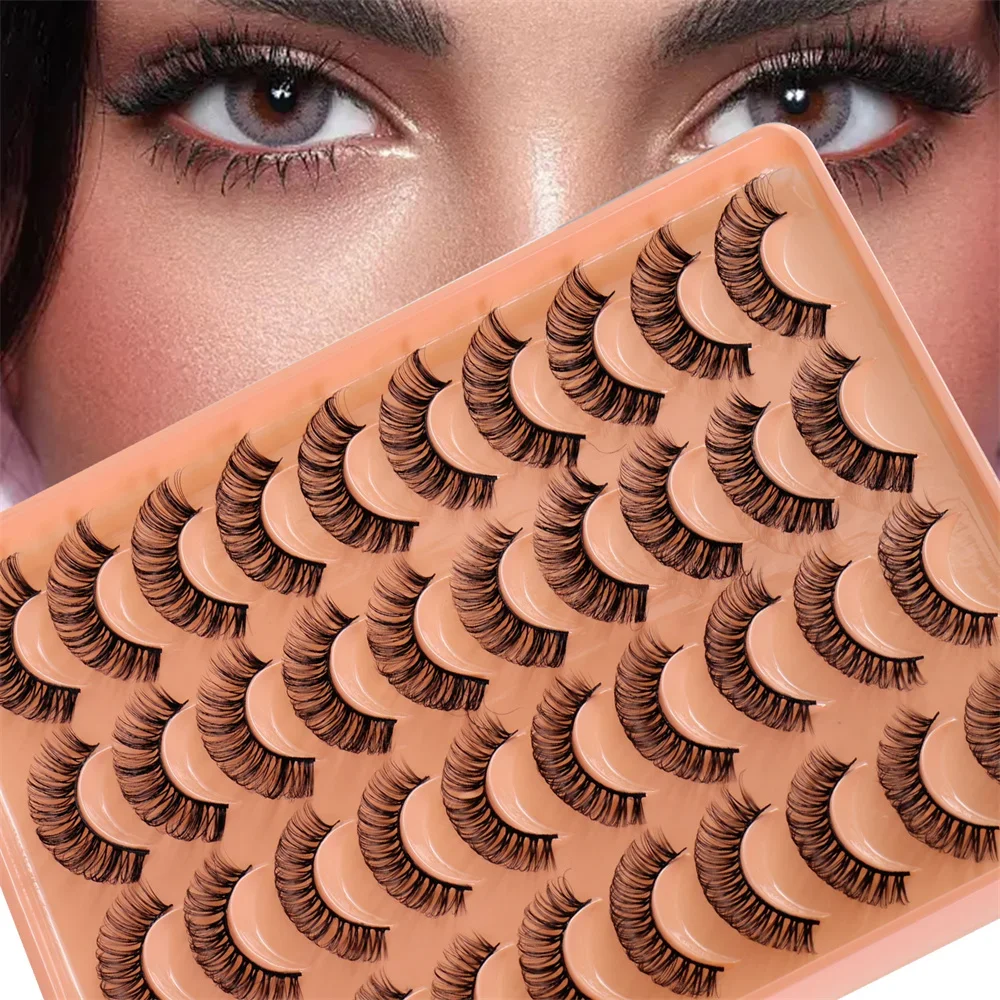 20 Pairs Lashes DD Curl Russian Lashes 3D Mink Eyelashes Reusable Fluffy Russian Strip Lashes eyelashes extensions
20 Pairs Lashes DD Curl Russian Lashes 3D Mink Eyelashes Reusable Fluffy Russian Strip Lashes eyelashes extensions