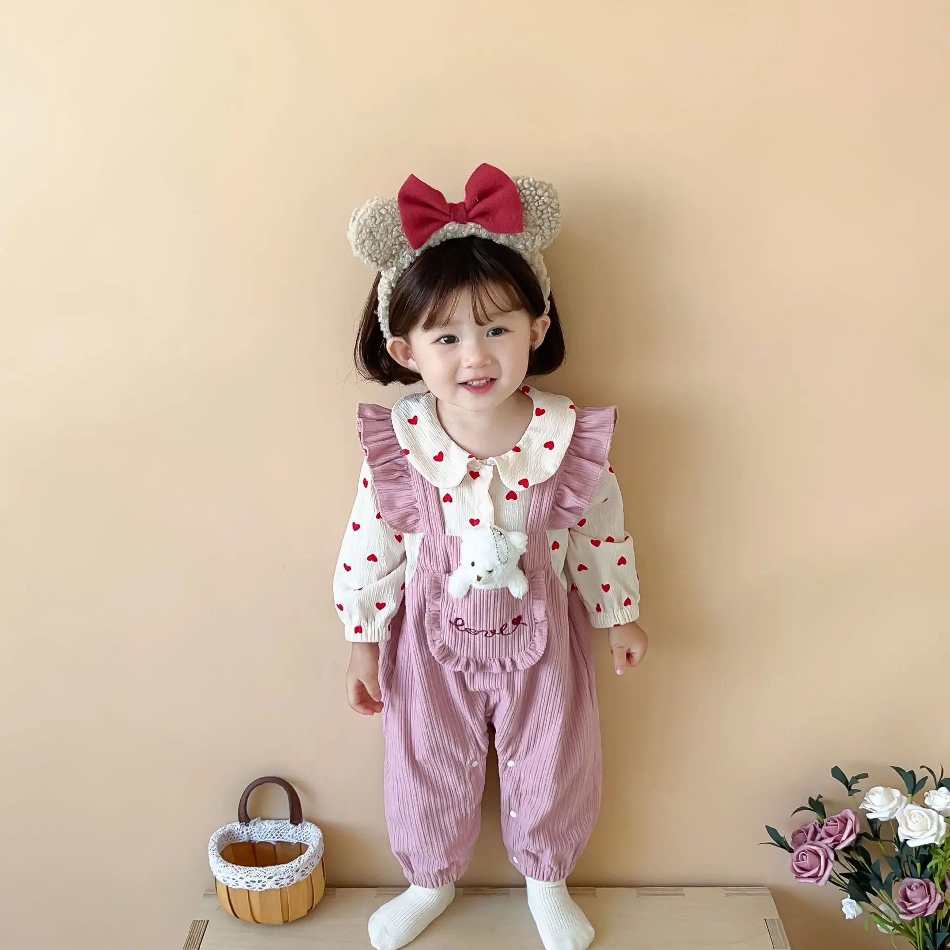 Autumn Newborn Girls Fake Two Pieces Rompers Cotton Long Sleeve Love Pocket Strappy Baby Girls Bodysuit Infant Girls Outfits
Autumn Newborn Girls Fake Two Pieces Rompers Cotton Long Sleeve Love Pocket Strappy Baby Girls Bodysuit Infant Girls Outfits